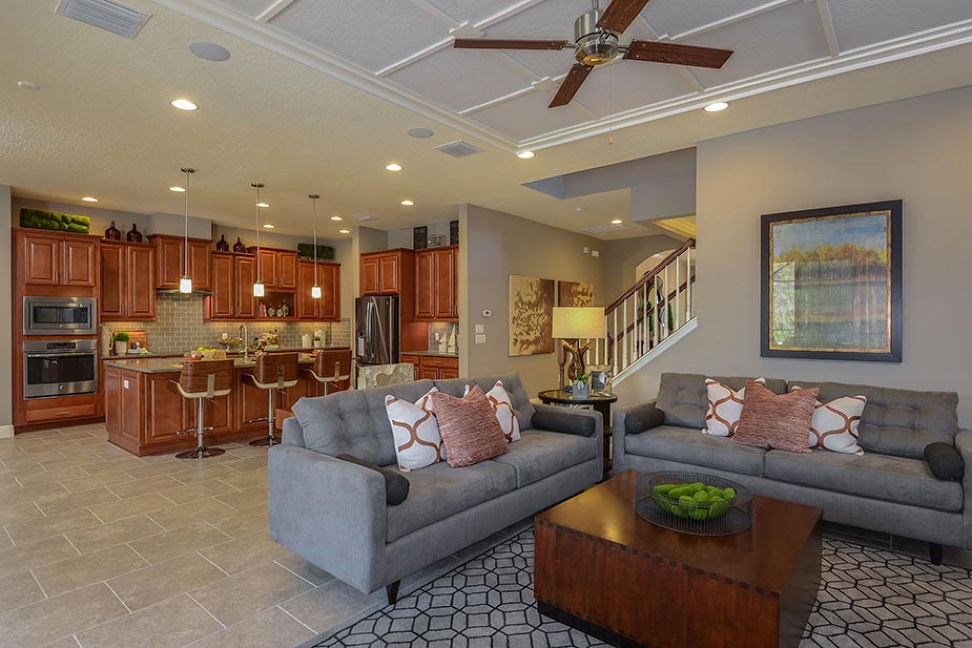 Granada Model TR floorplan - Grand Room and Kitchen