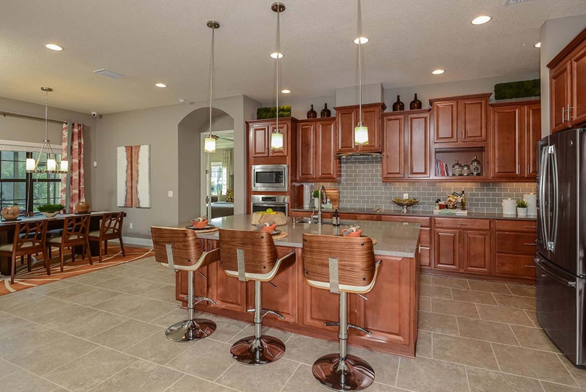 Granada Model TR floorplan - Kitchen and Breakfast Area